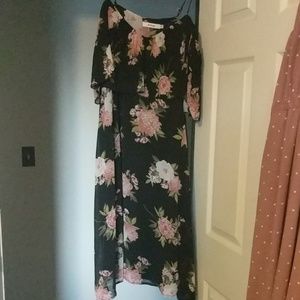 JustFab sleeveless floral print